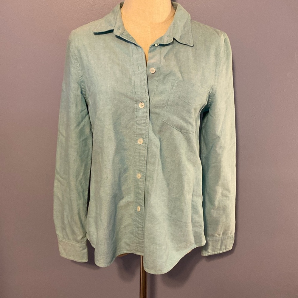 Broadway & Broome blue button down shirt from Madewell. Like new!